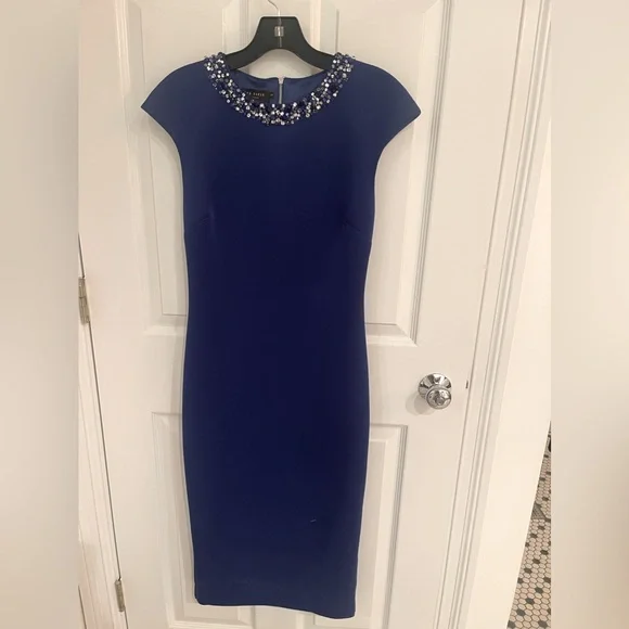sachin and babi light blue dress Ted Baker Gabie One Shoulder Midi Dress